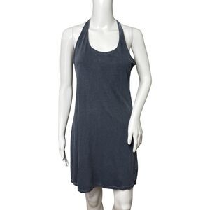 James Perse Dress‎ Womens Medium Gray Racer Tank Dress Casual Neutral Minimalist